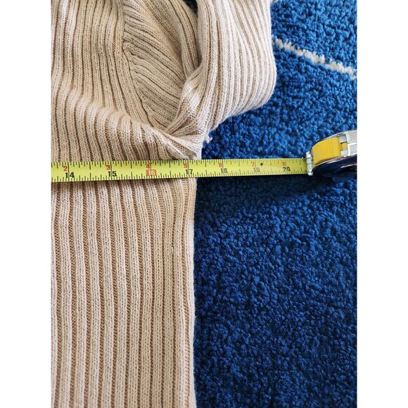 Y2k Cavalini Women's 2 Tone Long Sleeve Top L - Picture 8 of 8